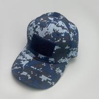 Camouflage Velcro Hardtop Outdoor Baseball Cap Men'S And Women'S Shade Sports Cross-Border Military Fan Special War Cap 52-60cm tamsiai mėlyna