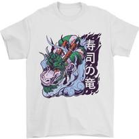Sushi Dragon Mens T-Shirt 100% Cotton S įvairiaspalvis