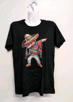 Cinco De Mayo Dabbing Mexican Short Sleeve Crew Neck T Shirt Large Black S įvairiaspalvis