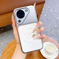 Case For Huawei Pura 90 Pro Max Lizard Grain Magnetic Phone Case Frosted Matte Full Cover Shockproof Bumper Huawei pura 90 pro balta