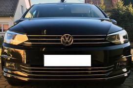 Vw Touran 5T - Listwy Chrom Grill Zderzak Atrapa