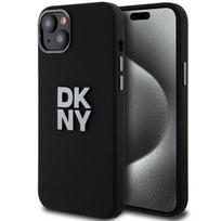 Etui Dkny Liquid Silicone Metal Logo Do Iphone 15, Czarne