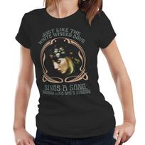 Stevie Nicks Tshirt Just Like The White Winged Dove Semi Fitted Ladies Retro L