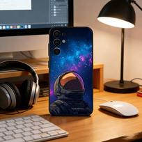 Retro Astronaut Theme Phone Case For Samsung S25,S24,S21,S22,S23,S30,Ultra,S20,Plus,Fe,Soft Silicone Black Cover Samsung S235G