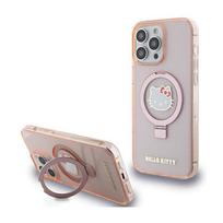 Hello Kitty Ring Stand Glitter Electrop Logo Magsafe - Etui Iphone 15 Pro Max (Różowy)