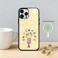 charlie and lola anime     Phone Case For iPhone 17 16 15 14 13 12 Pro Max Plus for Mirror Wireless Magnetic Cover iPhone11PROMAX