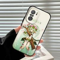 G-Genshin Impact Nahida Phone Case For Xiaomi 11/12 Redmi Note 11/5G 8T 12S Ultra Black Compatible Mobile Accessory Redmi Note 8 Pro