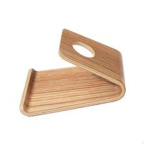 Desktop Phone Holder Desk Stand Universal Horizontally and Vertically Home Office Use Simple šviesiai ruda spalva