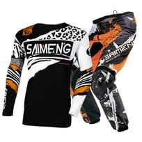 motokroso pavarų komplektas vaikams 4 5 6 7 8 9 10 11 12 13 metų Jaunimas vaikas Motociklas berniukas Mergaitė Jersey Pant Kits lenktyninis kostiumas Visureigis Enduro MX MTB L-24 black