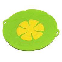 Spill Stopper Cover Boil Over Safeguard Silicone Lid Stops Pot Kitchen Tool ARI žalia