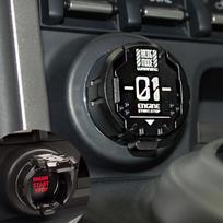 Mygtuko „Start/Stop“ dangtelis, Variklio paleidimo mygtuko dangtelis, Jutiklinio mygtuko apsauginis dangtelis, Automobilio ar motociklo interjero dekoras juoda