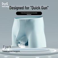 Mao Ren Men's 10A Antibacterial Viscose Boxer Briefs (3-Pack) XL