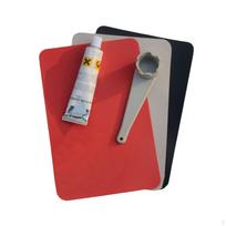Durable Kayak Patch Kit for Rubber Boats - Repair Your with Ease! Gray Red Black