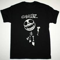Collection GORILLAZ Band BONES Heavy Cotton Black T Shirt S-5XL BT675 Unisex T-Shirt L