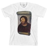 Ecce Homo Botched Painting  Potato Jesus Meme 4chan Funny Spain Tee *NEW* Unisex T-Shirt S