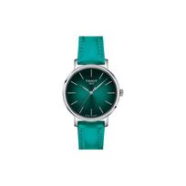 TISSOT Kvarcinis Mechanizmas 50 metrų Vandens Atsparumas Moteriškas Laikrodis 34mm Žalias Ciferblatas Odinis Dirželis T143.210.17.091.00 Regular Watch Box