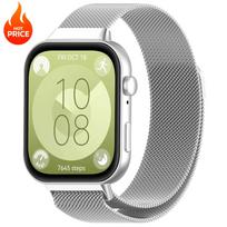 New Magnetic Milanese Strap for Huawei Watch Fit 4/3 Stainless steel Wristband for Huawei Watch Fit 4Pro Bracelet Accessories For Huawei Fit 4 Pro sidabras
