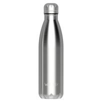 WATERSY 500ml Nerūdijančio plieno vandens buteliukas Izoliuota vakuuminė termosinė kolba Dvigubos sienelės termosinė puodelis Laikantis šaltai Sportinis virduliukas 500ml sidabras