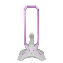 Head Mounted RGB Flowing Light Colorful Earphone Stand 7.1 Sound Card Expander Multi Functional Stand