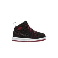 Air Jordan 1 Mid TD Fearless Baby Sneakers Black White Gym-Red CU6619-062 21