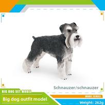 Realistic Cocker Spaniel Animal Sculpture Pvc Decorative Figurine For Office Or Living Room Schnauzer
