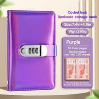 Dual Sided Budget Binder Laser Account Book Savings Challenge Tracker Book  New Year's Gift mėlyna