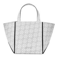 MICHAEL KORS Jordi Jordi Brand Logo Open Closure Tote Bag Tote Bag Shopping Bag Artificial Leather Handbag Small Women's White balta
