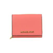 MICHAEL KORS Fashionable and simple leather wallet for women, peach pink Peach pink rožinė