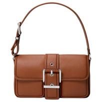 MICHAEL KORS Colby Flap Closure Adjustable Shoulder Strap Calf Leather Hand Shoulder Bag Medium Women's Brown ruda
