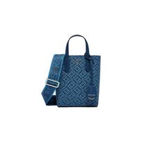 MICHAEL KORS Sinclair casual print cowhide and leather crossbody shoulder bag handbag mini women's blue mėlyna