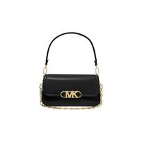 MICHAEL KORS PARKER Solid Color Retro Commuting Flip Chain Artificial Leather Underarm Bag Shoulder Bag Medium Women's Black juoda