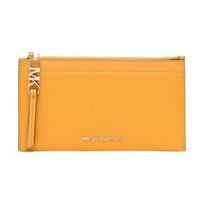 MICHAEL KORS Gold hardware accessories cowhide card holder women's yellow yellow auksas