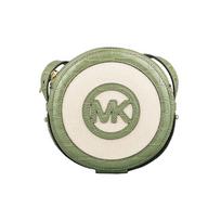 MICHAEL KORS Aidy letter LOGO color matching leather round cake shoulder crossbody bag regular women's mint green žalia