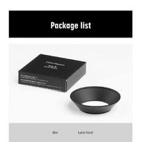 TTartisan 43mm Round Lens Hood Black Screw Thread Sunshade for 43mm Camera Lens mėlyna