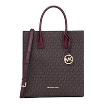 MICHAEL KORS handbag Mercer presbyopic all-over letter logo color-blocking commuter tote bag Tote bag shopping bag leather shoulder bag medium size ruda