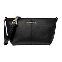 MICHAEL KORS Jet Set Logo Zip Closure Coated Canvas Crossbody Bag Shoulder Bag Small Women's Black juoda
