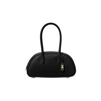 MICHAEL KORS Lulu Leather Bowling Bag Handbag Small Women's Black juoda
