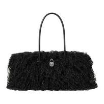 MICHAEL KORS Hamilton MODERNE metal brand logo polyester shoulder bag women's black juoda