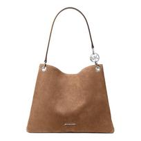 MICHAEL KORS Brand Logo Tote Bag Tote Bag Shopping Bag Suede Shoulder Bag Large Women's Brown ruda