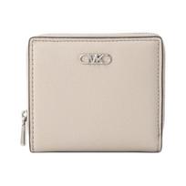 MICHAEL KORS Empire Logo Cow Leather Wallet Small Women's Beige smėlis