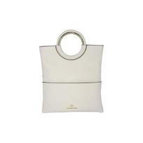 MICHAEL KORS Rosie letter LOGO solid leather cowhide handbag shoulder crossbody bag handbag medium women's cream color ruda