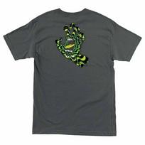 Santa Cruz SCREAMING KALEIDOHAND HAND Skateboard T Shirt CHARCOAL S įvairiaspalvis