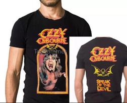 Ozzy Osbourne Speak Of The Devil 1982 Albumo Pakartotinis Spaudas S-4XL Unisex Marškinėliai S įvairiaspalvis