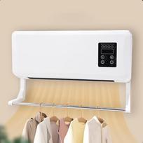 Portable Heater Electric Heating Machine Air Conditioner Wall Mounted Air Conditioner Fan Heater Remote Control Bedroom Bathroom UK plug