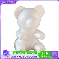 Polystyrene Rose Styrofoam Foam Bear 20CM Foam Flowers Bear White Bear  for Wedding Valentines Day for Home Decoration China Mainland