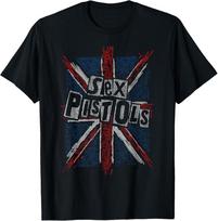 Sex Pistols Official Union Jack Words T-Shirt Unisex T-Shirt S įvairiaspalvis