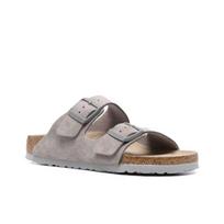 Birkenstock Arizona Unisex Nubuck Leather Casual Stylish Sandals Grey 1020557 38
