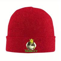 NEW Shrexy Knitted Hat for Women Unisex Skullies Beanies Winter Hats Acrylic Ogre Funny Memes Shreks Warm Melon Cap