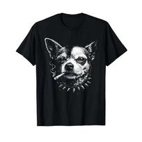 Dog Smoking Cigarette Funny Chihuahua Meme T-Shirt 3XL