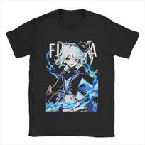Men's Furina Genshin Impact T Shirts 100% Cotton Clothing Awesome Short Sleeve Crew Neck Tee Shirt Gift Idea T-Shirts S įvairiaspalvis